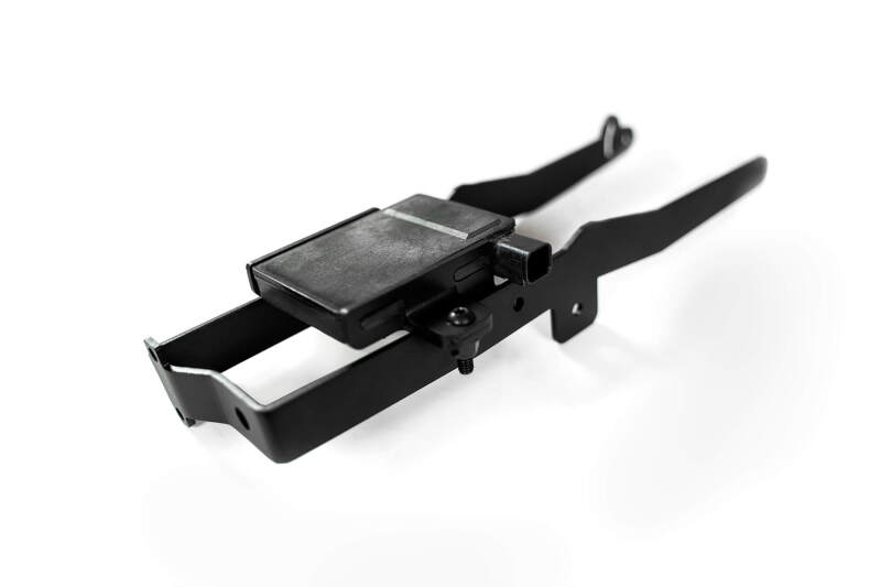 Ford F-150 Adaptive Cruise Control Relocation Bracket - Front - Addictive Desert Designs - Hammer Black, Bolt-On, Adjustable Mounting Height - Hammer Black - `21-`27